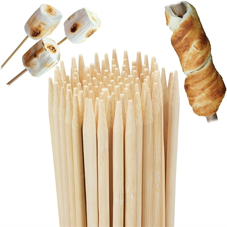 Palitos de bambú para asar malvaviscos