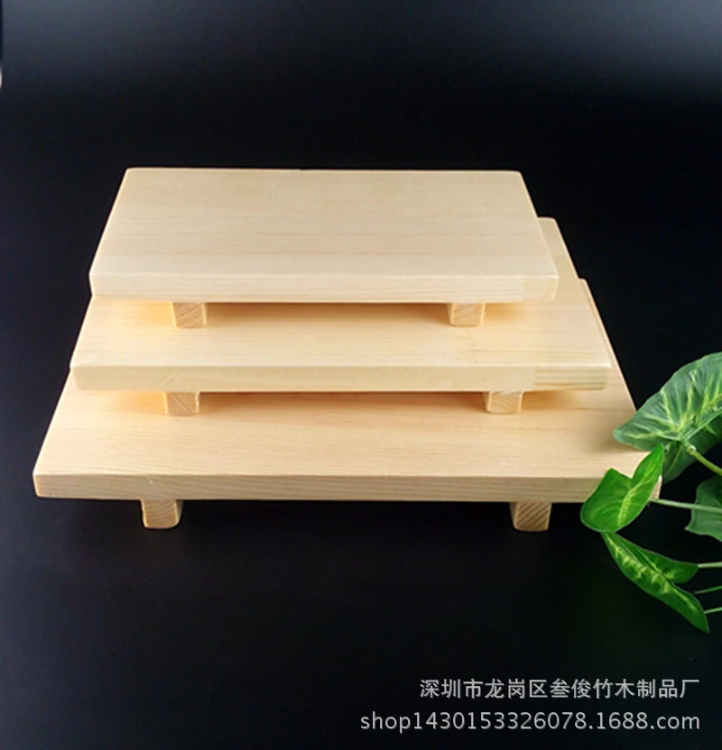 Tabla para servir sushi de madera