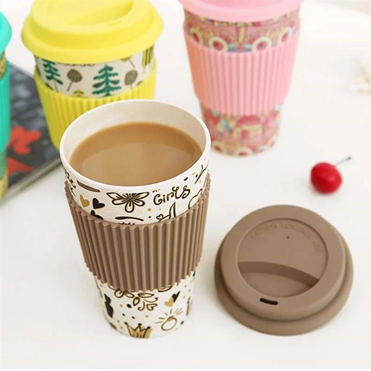 Taza de fibra de bambú