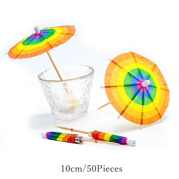 Disposable Wooden Party Picks Parasol Cocktail Picks Umbrella Party Pick Cocktail Umbrella Toothpicks For Drink And Party