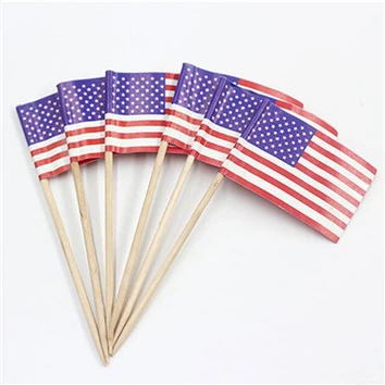 Palillos de dientes con bandera americana ESTICK
